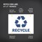 Avery Recycle Stickers, Blue Recycle Signs for Bins, Containers, Trash Cans and Walls, Waterproof, UV Resistant, Preprinted, 8-1/2" x 11", 2 Total